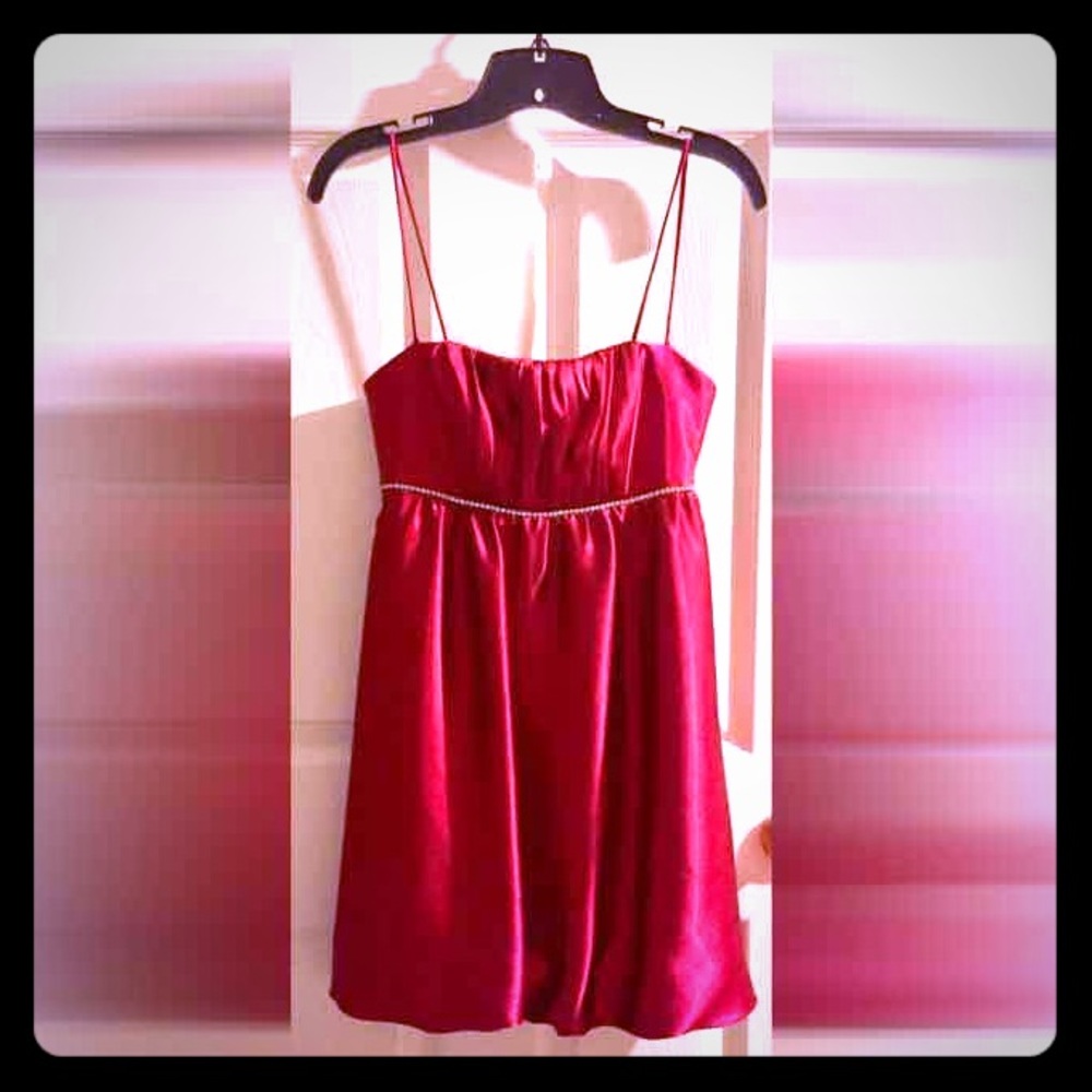 Red Jessica McClintock Cocktail Dress